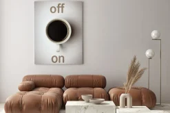 Obraz: "lichtschalter" kaffee on / off konzept