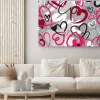 Obraz: Śliczne walentynki bez szwu wzór z serca