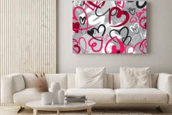 Obraz: Śliczne walentynki bez szwu wzór z serca