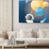 Obraz: Little astronaut flying with planet baloons