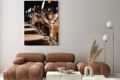 Obraz: Luxury tableware beautiful table setting in restaurant