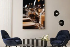 Obraz: Luxury tableware beautiful table setting in restaurant