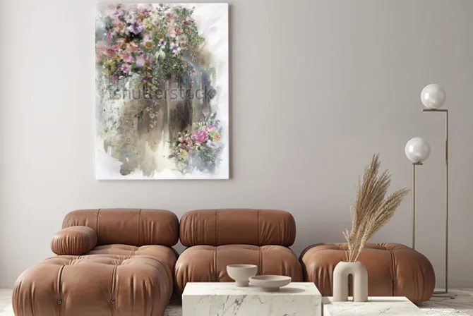 Obraz: Malunek z polnymi kwiatami