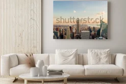 Obraz: Manhattan na tle pogodnego nieba