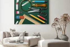 Obraz: Materiały kolorowe szkolne, ilustracja wektora eps10.