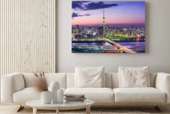 Obraz: Miasto tokio nocą