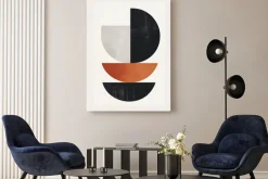 Obraz: Minimalistyczne kształty geometryczne w stylu boho