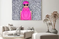 Obraz: Moda portret dziewczyny z modnej fryzura