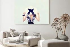 Obraz: Moda portret pięknej dziewczyny na wakacjach