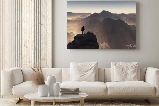 Obraz: Młody człowiek do góry