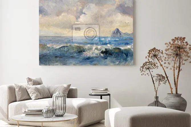 Obraz: Morski krajobraz w stylu olejnym