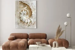 Obraz: Muszelka morska na teksturowym tle abstrakcja