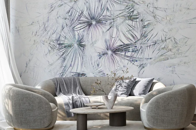 Obraz: Nasiona dmuchawca mniszka lekarskiego w stylu akwarelowym roślinny