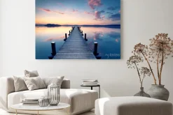 Obraz: Nieskończenie bardziej drewniane molo nad brzegiem see`s