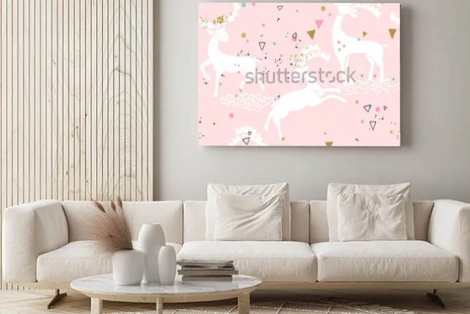 Obraz: Obejmować jelenia wzór