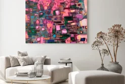 Obraz: Oil painting, abstract drawing, handmade