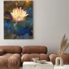 Obraz: Painting of beatiful yellow lotus blossom,single waterlily flower