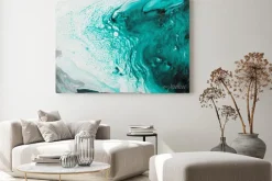 Obraz: Photography of abstract marbleized effect background. black,