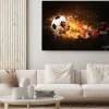 Obraz: Piłka nożna w ogniu