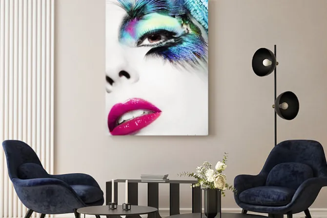 Obraz: Piękna kobieta twarz z doskonałym makijażu