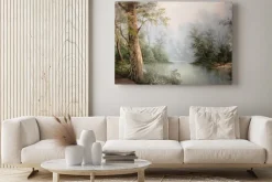 Obraz: Piękny domek z leśnymi widokami