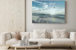 Obraz: Plaża i morze o wschodzie słońca krajobraz