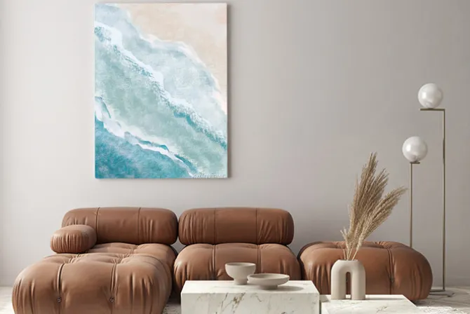 Obraz: Plaża i morze w stylu boho