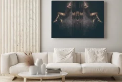 Obraz: Podwodne abstrakcyjny portret młodej kobiety