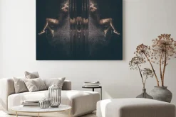 Obraz: Podwodne abstrakcyjny portret młodej kobiety