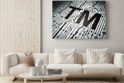 Obraz: Pojęcie prawa: płytka z marki