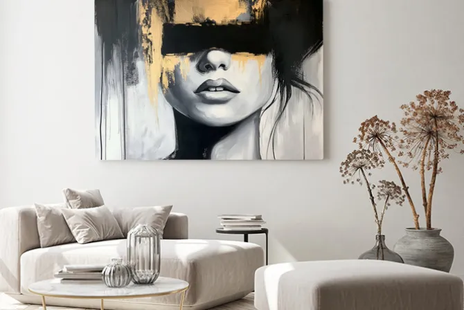 Obraz: Portret kobiety z opaską na oczach