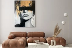 Obraz: Portret kobiety z zasłoniętymi oczami