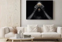 Obraz: Portret kobiety ze złotymi ustami