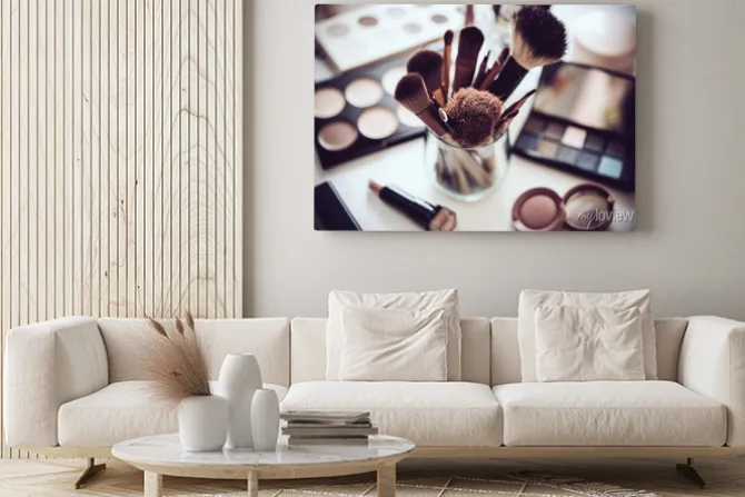 Obraz: Profesjonalne pędzle do makijażu i narzędzia, make-up produkty