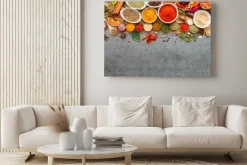 Obraz: Przyprawy suszone warzywa i zioła