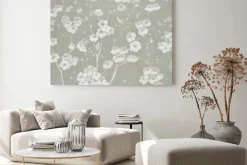 Obraz: Ptaki na gałęziach z białymi kwiatami