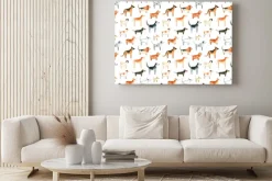 Obraz: Rasowe psy na białym tle