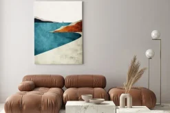 Obraz: Retro jezioro i góry