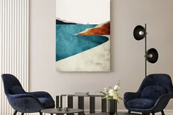 Obraz: Retro jezioro i góry