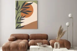 Obraz: Rośliny i geometria w stylu boho