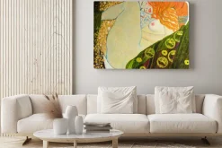 Obraz: Rudowłosa kobieta sztuka inspirowana gustavem klimtem