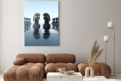Obraz: Schachbrett konzept - springer duell