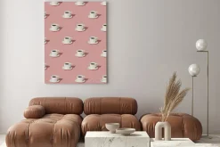 Obraz: Seamless pattern with cups