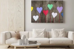 Obraz: Serca papieru