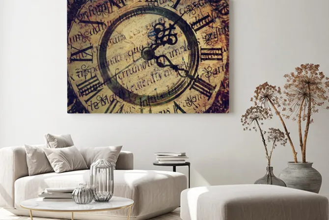 Obraz: Stary zabytkowy zegar