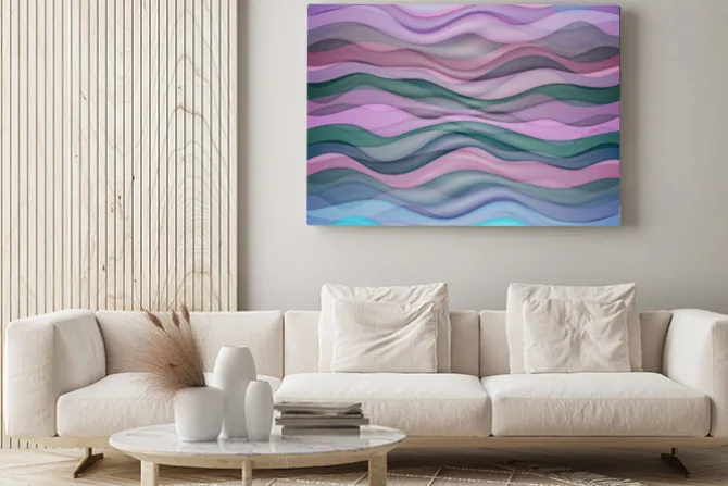 Obraz: Streszczenie faliste tle