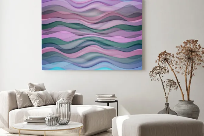 Obraz: Streszczenie faliste tle