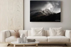 Obraz: Stunning moody dramatic winter landscape image of snowcapped