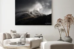 Obraz: Stunning moody dramatic winter landscape image of snowcapped