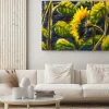 Obraz: Sunflowers in sun original oil painting of sunflower flowers,